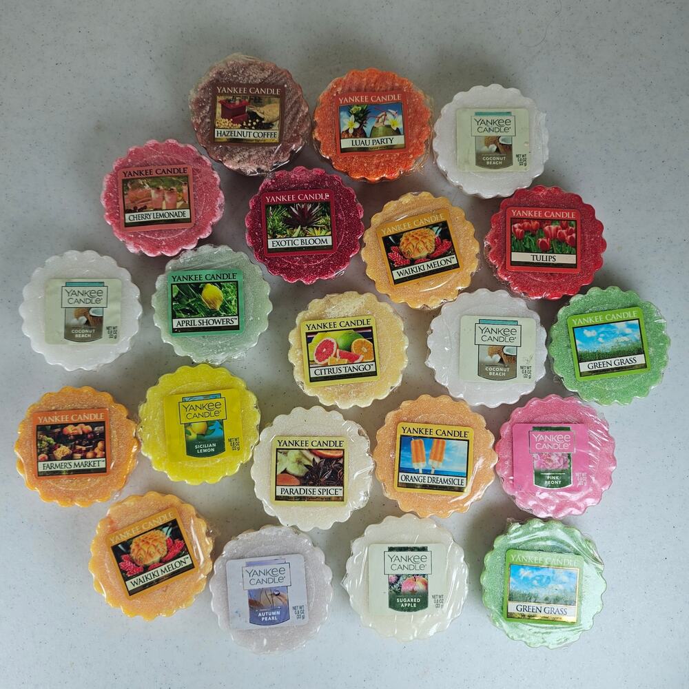 Lot of 21 Yankee Candle Tarts Summer Theme Bundle wax melts